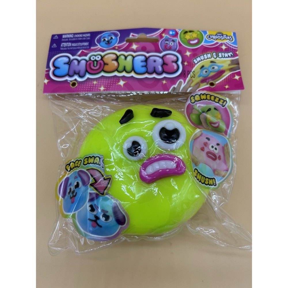 ORB Curiosities Smushers Face Swap Squishy Smush GREEN - VIRAL - New Sealed